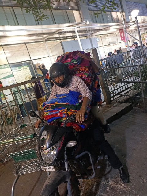 Homeless community on roadside